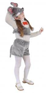 Костюм мышки для девочки - купить детский карнавальный костюм - магазин Серый Волк