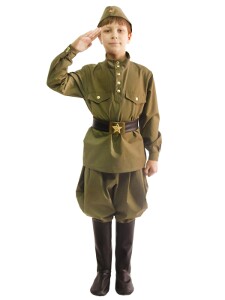 Гимнастерка с брюками р.152-158 (разм.42) купить на подростка военную форму ВОВ