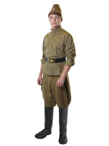 Гимнастерка с брюками р.164-170 (разм.44-46) купить мужскую военную форму Великой Отечественной Войны