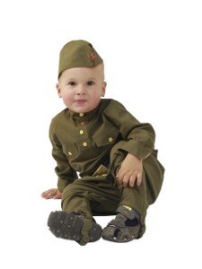 Гимнастерка с брюками р. 80-86 (разм.22) купить малышу военную форму ВОВ