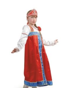 Костюм Марьи-Искусницы детский карнавальный, купить народный сарафан - магазин Серый Волк