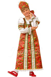 Костюм Алёнушка, купить платье Алёнушки карнавальный костюм для девочки, магазин Серый Волк ру