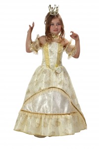 Костюм Золушки золотистый - купить детский костюм Золушки Принцессы карнавальный - магазин Серый Волк
