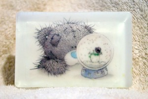 Мыло Мишка Тедди с шаром - купить мыло ручной работы - магазин Серый Волк