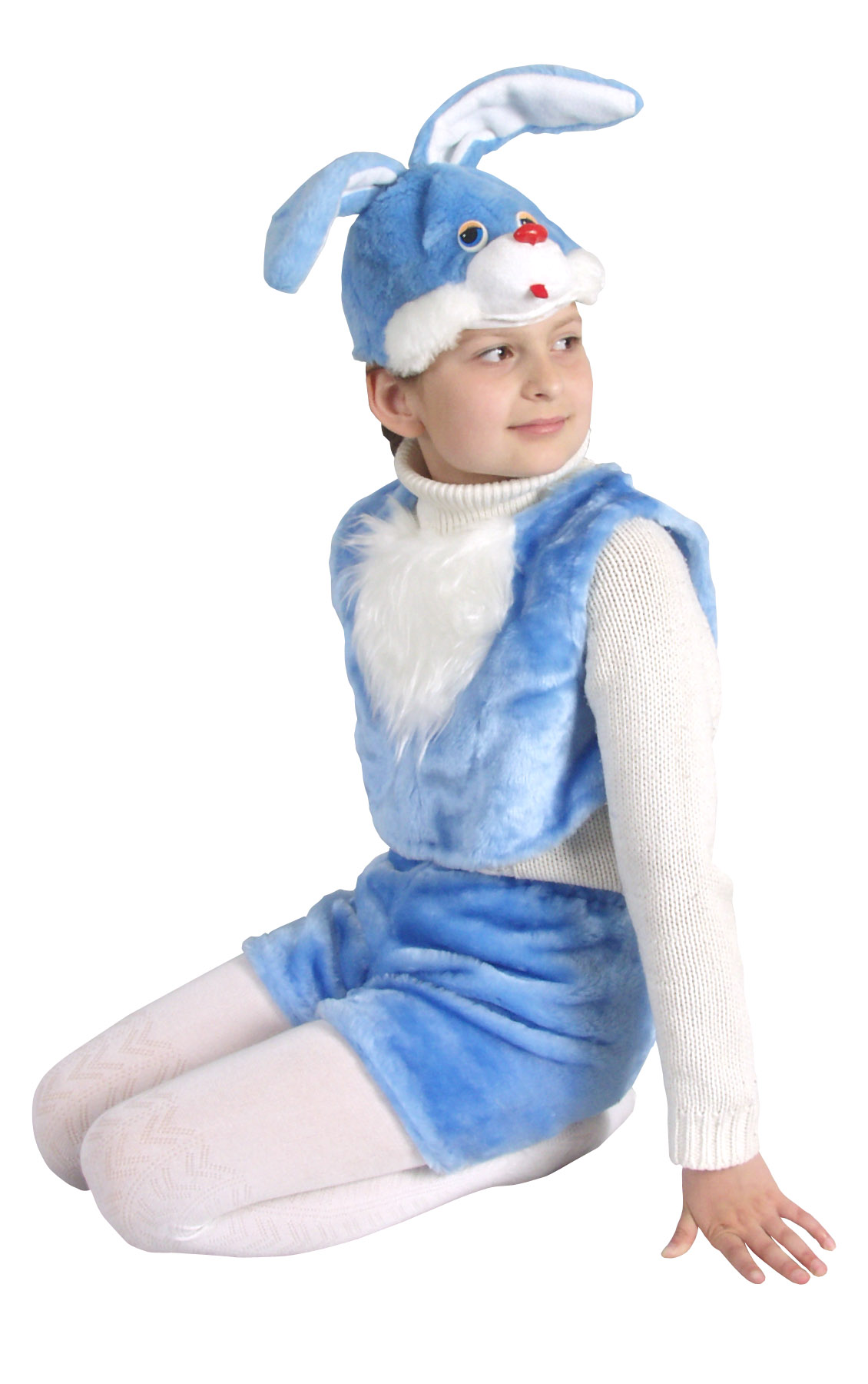 Новогодний детский костюм зайчика